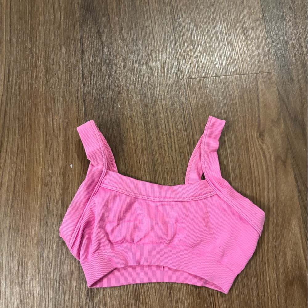 Urban Outfitters Vibrant Pink Ribbed Bra